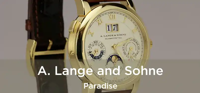  A. Lange and Sohne Paradise